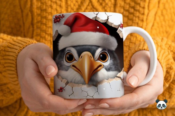 3D Christmas Quail Mug Wrap: A Strategic Design for Creative and Business Success