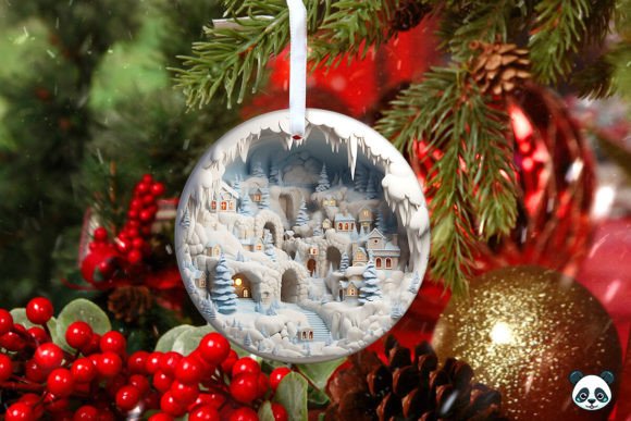 3D Christmas Village Christmas Ornament: A Detailed Overview