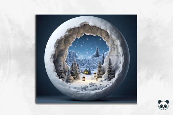 3D Snow Globe Tumbler Wrap Sublimation: A Creative Solution for Custom Drinkware
