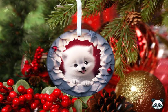 Arctic Fox 3D Christmas Ornament 2: A Digital Asset for Creative and Business Workflows