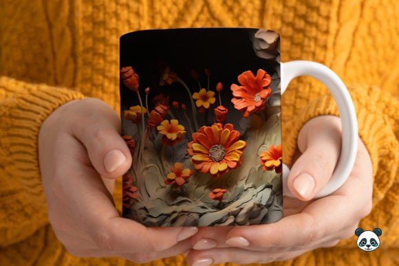 Elevate Your Craft Business with the 3D Helenium Mug Wrap Sublimation 1 Design