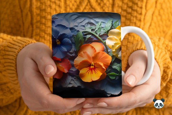 Elevate Your Craft with 3D Pansy Mug Wrap Sublimation