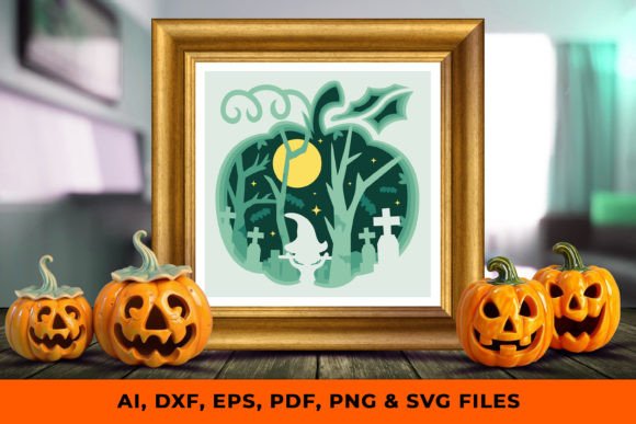 Elevating Autumn Decor with 3D Shadow Box Pumpkin SVG Designs