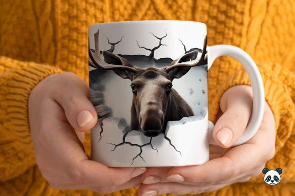 Elevating Drinkware Design with the 3D Moose Mug Wrap Sublimation 1