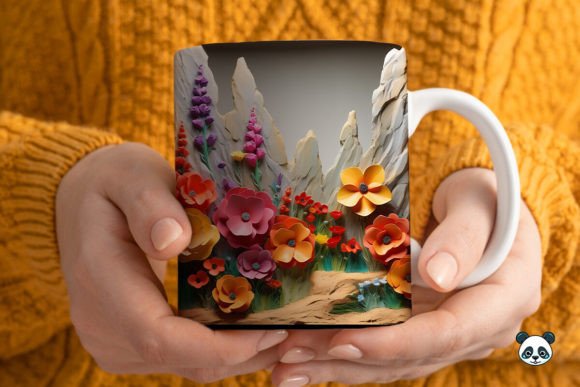 Elevating Product Aesthetics: The Strategic Value of the 3D Fields of Wildflowers Mug Wrap