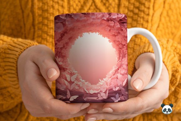 Evaluating the 3D Pink Butterfly Mug Wrap Sublimation for Professional Craft Production