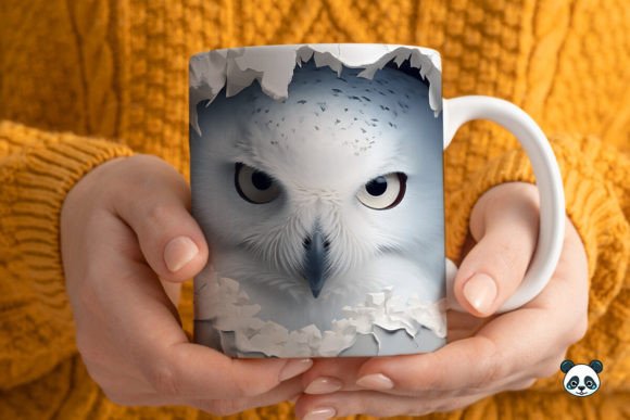 Evaluating the 3D Snowy Owl Mug Wrap Sublimation Design