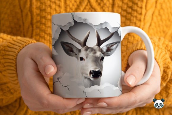 Mastering Holiday Sublimation with 3D Reindeer Mug Wrap Designs