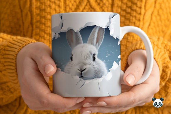 Strategic Application of 3D Arctic Hare Mug Wrap Sublimation for Product Differentiation