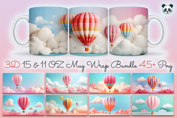 Strategic Branding with the Hot Air Balloon 3D Puff Mug Wrap Bundle